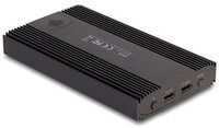 DELOCK Externes Geh&auml;use USB 20 Gbps 2 x M.2 NVMe PCIe SSD