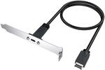 GRAUGEAR Verl&auml;ngerungskabel mit PCI Blende,Type-E auf Type-C retail