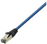Patch Cable Cat.8.1 40GE 2000MHz S/FTP blue 0,50m
