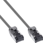 InLine&reg; Patchkabel slim, U/FTP, Cat.8.1, TPE halogenfrei, grau, 2m