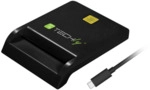 USB-C Stecker Chipkartenleser, schwarz
