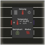MDT BE-GT2TS.02S KNX Glastaster II Smart mit Farbdisplay und Temperatursensor sw