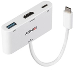 Lindy 43340 USB-Grafikadapter 3840 x 2160 Pixel Wei&szlig;
