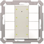MDT BE-TA55T8.G2 Taster Plus TS 55 8-f Reinwei&szlig; gl&auml;nzend