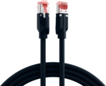 RJ45 Patchkabel Cat.6A S/FTP LSZH, Draka UC900 TM21 schwarz 1,5m