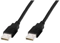 DIGITUS USB 2.0 Anschlusskabel Typ A -A St/St 5.0m, sw