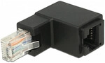 DELOCK Adapter RJ45 St gewinkelt -> RJ45 Bu Cat.6 UTP