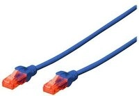 DIGITUS CAT 6 U/UTP Patchkabel - LSZH, 0,25m, blau