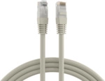 RJ45 Patchkabel Cat.6 U/UTP PVC, CCA grau 0,5m