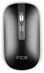 INCA Wrls Maus 1600DPI/4Tasten/2.4GHzUSB-A/-C/Metallic sw