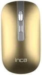 INCA Wrls Maus 1600DPI/4Tasten/2.4GHzUSB-A/-C/Metallic gb