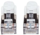 INTELLINET Patchkabel Cat6a-Stecker/Cat7-Rohkabel 7,5m wei&szlig;