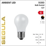 SEGULA LED Gl&uuml;hlampe Ambient matt E27 6,2W 2000-2700K dimm