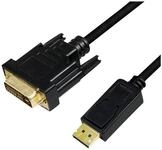 Logilink DisplayPort-Kabel DP 1.2 zu DVI 1.2 3,0m schwarz