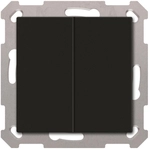 MDT BE-TAL55B206.01 KNX Taster Light 55 Basic 2-fach Schwarz matt Neutral