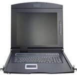 DIGITUS Modulare Konsole 17"TFT,1-Port KVM&Touchpad,Deutschl