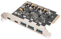 DIGITUS PCI Expr. Card USB 3.1 Gen2, 2x USB-C 3x USB-A
