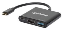 MH 3-in-1 Dock HDMI USB-A USB-C PD