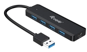 Equip 4-Port-USB-3.2 Gen 1-Hub und Adapter f&uuml;r USB-C