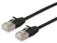 Equip Cat.6A F/FTP Slim-Patchkabel, 1.0m, Black