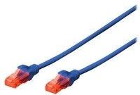 DIGITUS CAT 6 U/UTP Patchkabel - LSZH, 10m, blau
