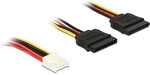 DeLOCK 0.3m, Floppy 4p/2x SATA 15p