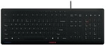 CHERRY STREAM PROTECT KEYBOARD Corded US-Layout schwarz