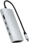 Satechi USB-C Multiport Adapter 8K with Ethernet V3 silver