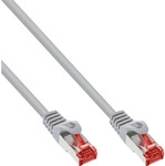 InLine&reg; Patchkabel, S/FTP (PiMf), Cat.6, 250MHz, PVC, Kupfer, grau, 1,5m