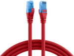 RJ45 Patchkabel Cat.6A U/UTP LSZH, Premium 500MHz rot 0,15m