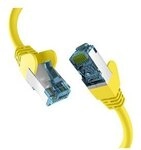 RJ45 PATCHKABEL mit CAT7 ROHKABEL GELB 20m, S/FTP PIMF Netzwerkkabel LAN DSL