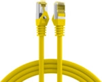 RJ45 Patchkabel Cat.6A S/FTP LSZH, Cat.7 Rohkabel gelb 0,5m