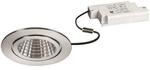 BRUM Einbaustrahler rund V4A IP54 BB15 6W 640lm 3000K DA68 ET45 inkl dim Konv.
