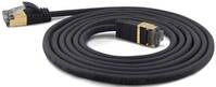 Wantec Patchkabel SSTP CAT7 Ste. CAT6a d=4mm 5,00m schwarz