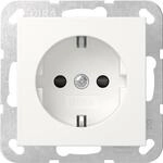 GIRA 418327 SCHUKO-Steckdose m.Shutter SRK System 55 Reinwei&szlig; seidenmatt