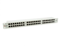 Equip 48-Port Cat.6 Geschirmtes Patch Panel, Hellgrau