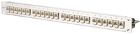 Metz C6A Modul Patch-Panel 130B11P1-E 24 Port 180&deg; 1HE Edelstahl best&uuml;ckt