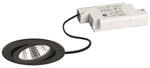 BRUM Einbaustr. rund 6W mattschwarz BB03 640lm 3000K DA68 ET36 inkl dim. Konvert