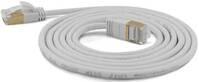 Wantec Patchkabel SSTP CAT7 Ste. CAT6a d=4mm 0,25m grau