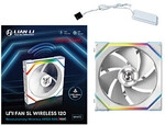 120mm Lian Li UNI FAN SL Wireless 120 ARGB Reverse Blade White