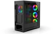 INCA Geh&auml;use Mid-Tower/ATX/Metall&Glas/USB/RGB schwarz
