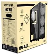 INCA Geh&auml;use Mid-Tower/ATX/Metall&Glas/USB/RGB schwarz