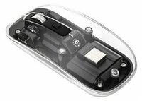 MH Transparente USB-A Funkmaus 4T schwar
