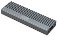 DIGITUS Geh&auml;use USB 3.1 Gen2 SSD M2 NVMe + SATAIII Alu