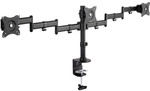InLine&reg; Tischhalterung f&uuml;r 3x TFT/LCD/LED bis 68cm (27), max. 3x8 kg