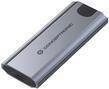 CONCEPTRONIC SSD Geh&auml;use M-Key M.2->M/B+M-Key/USB-C3.2 gr