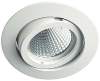 RUTEC Einbaustrahler mattwei&szlig; ALU55371M schwenkbar DA68mm o.Sprengring f.LM...