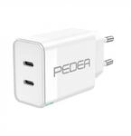 PEDEA 40W USB-C (PD) Schnellladeger&auml;t - 2-Ports Mehrfach Handy-Ladeger&auml;t mit USB-C,
