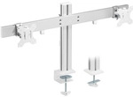 InLine&reg; Aluminium Monitor-Tischhalterung f&uuml;r 2 Monitore bis 32, 8kg