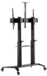 MANHATTAN Aluminium TV-St&auml;nder rollbar 70-120 140kg (Speditionsversand)
